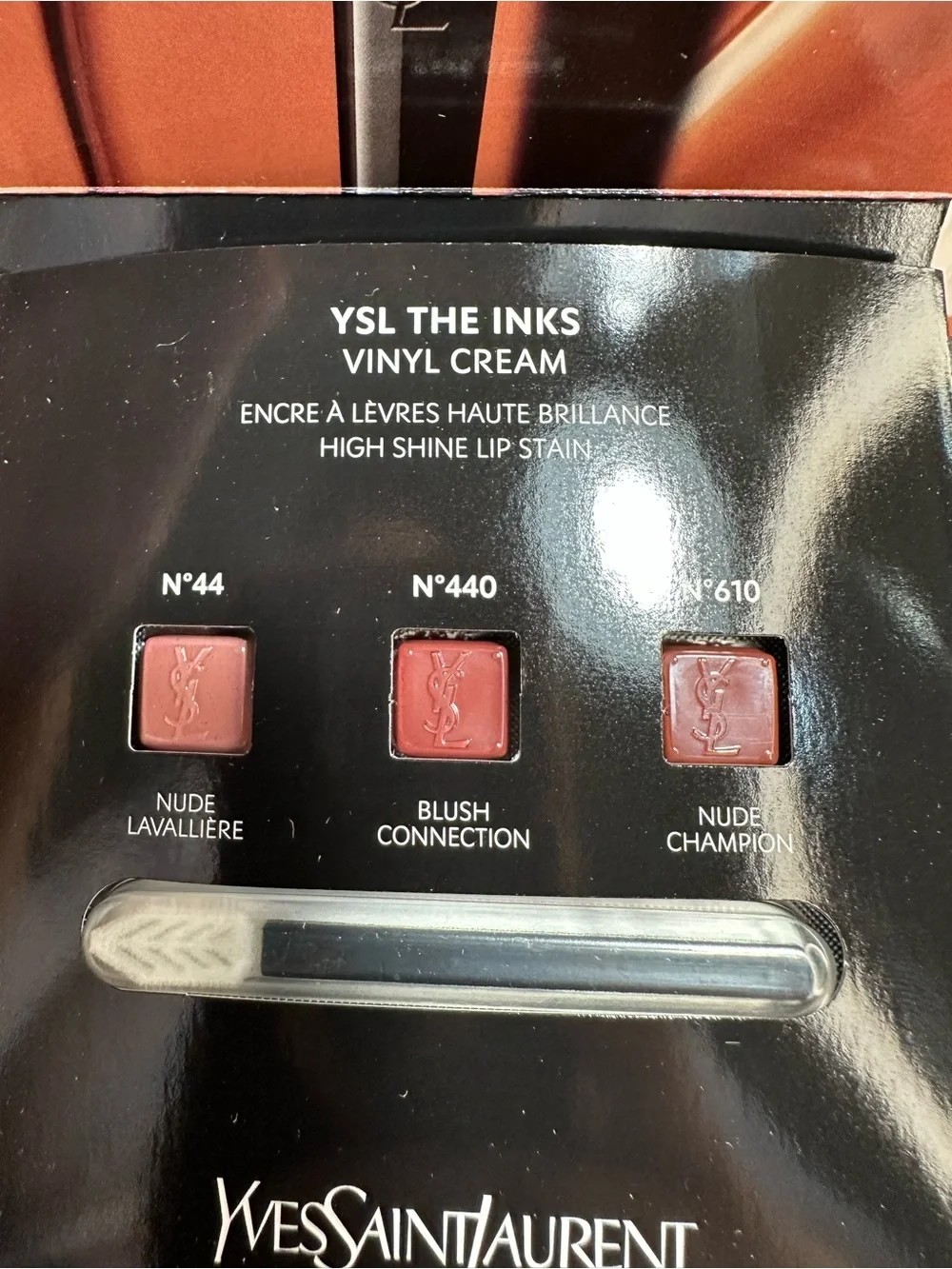 Sample: YSL vinyl cream lipstick and NARS liquid blush